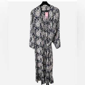 Smash + Tess Navy and White Floral Dress